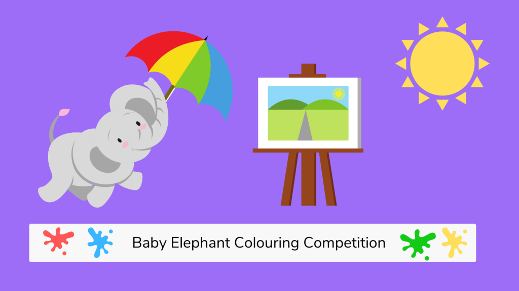 Baby Elephant Colouring Competition