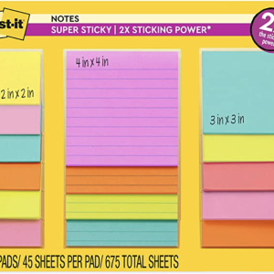 Neon post-it notes